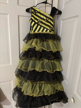 Chasing fireflies Queen Bee bumblebee dress costume size 8 girl